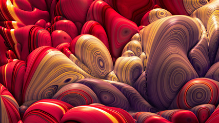 Fototapeta premium Soft, nice abstract background in bright colors. 3d illustration, 3d rendering.