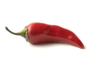 Isolated object: hot red chili peppers