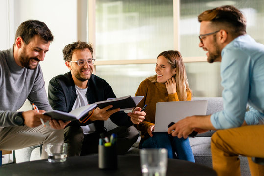 Creative people working on new idea