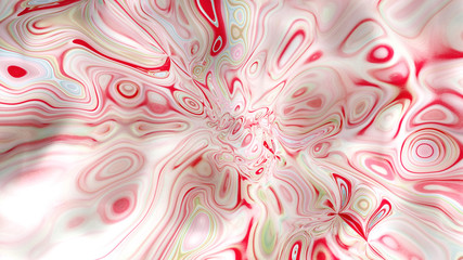 Bright background with a volumetric pattern and print. 3d illustration, 3d rendering.