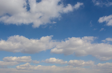 Blue sky with clouds. Background