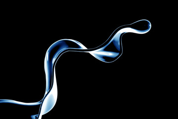 Splash fluid. 3d illustration, 3d rendering.