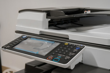 White Multi function color laser printer