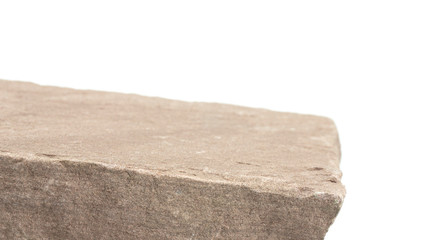 Rock cliff isolated on White background, for product display, Blank for mockup design.