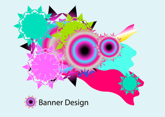 abstract background with flowers