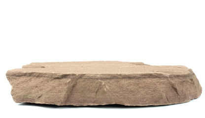 Sandstone isolated on White background, for product display, Blank for mockup design.