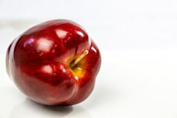 Red apple isolated on white background