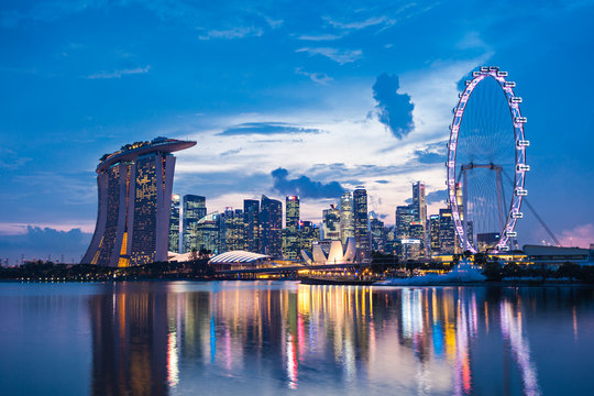 Singapore city skyline