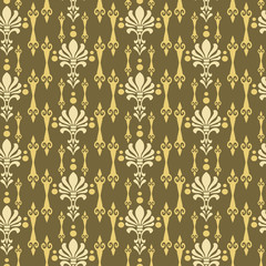 Colorful pattern in Asian style. Decorative elegant design. Floral seamless pattern. Template for your graphic design. Paper in the style of art. Wallpaper background.  Ornate fabric design. Vector