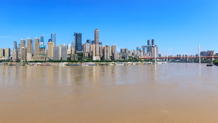 Panorama of modern city skyline in chongqing,China.