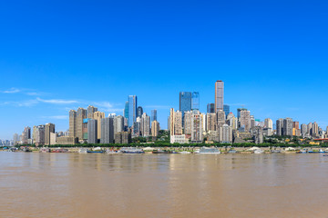 Fototapeta na wymiar Modern metropolis skyline with buildings in Chongqing,China.