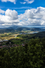 Fototapeta premium panoramic view of a valley in bizkaia