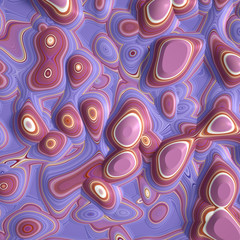 Soft, nice abstract background in bright colors. 3d illustration, 3d rendering.