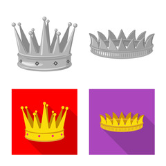 Vector design of medieval and nobility symbol. Collection of medieval and monarchy stock symbol for web.