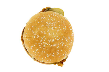 3d render hamburger food