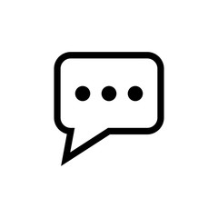 Bubble Speech Symbol Icon Vector Design Illustration EPS 10