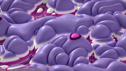 Soft, nice abstract background in bright colors. 3d illustration, 3d rendering.