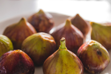 Fresh figs on a dish