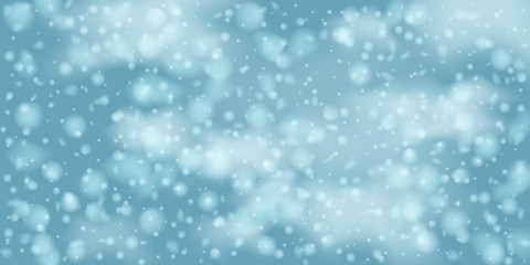 Snowflakes, snowfall.