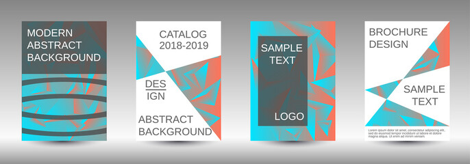 A set of modern abstract covers.