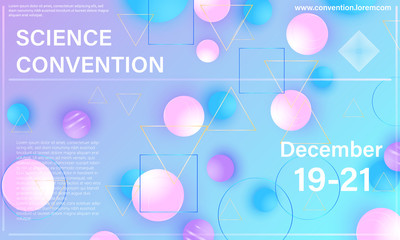 Conference design template. Business background.