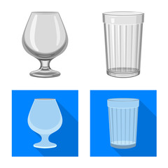 Vector illustration of form and celebration logo. Set of form and volume stock vector illustration.