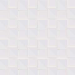 Obraz premium 3D pattern made of white and beige geometric shapes, creative background or wallpaper surface made of light and shadow. Futuristic seamless decorative abstract texture design, simple graphic elements