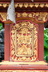 Fototapeta na wymiar details of the Hindu 'Pura Segara' temple at Lembongan, Bali, IDN
