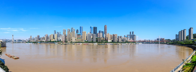 Panorama of modern city skyline in chongqing,China.