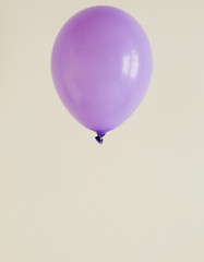 Purple balloon with copy space