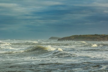 waves on the beach