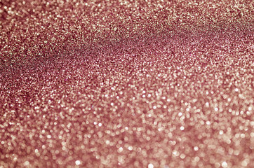 Top view pink glitter background