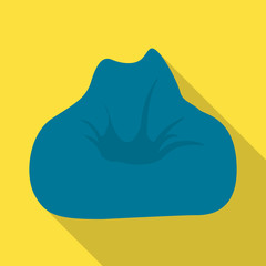 Vector illustration of chair and furniture symbol. Graphic of chair and pillow stock symbol for web.