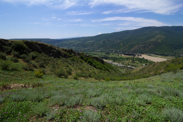 Fototapeta premium Mountain Landscape, View From Above.
