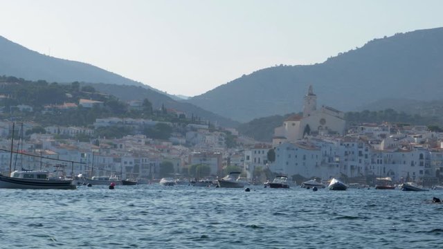 lovely view of the cadaques city , Spain 