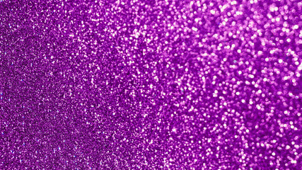 Top view purple glitter background