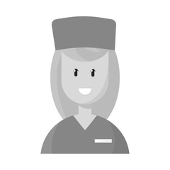 Vector illustration of doctor and paramedic icon. Set of doctor and woman stock vector illustration.