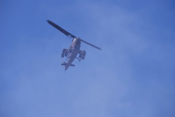 Fototapeta na wymiar 自衛隊のヘリコプター