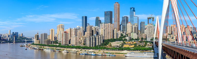 Panorama of modern city skyline in chongqing,China.