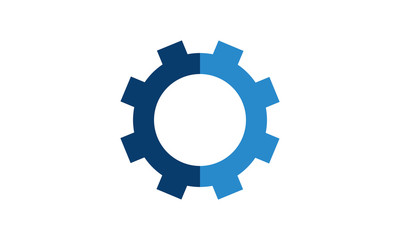 gears vector icon on white background