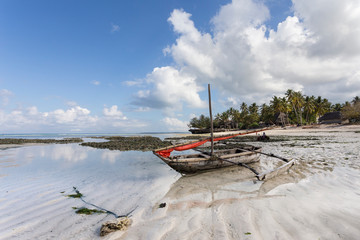 fishing boat in paradise island