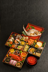 一般的なおせち料理 General Japanese New Year dishes(osechi)