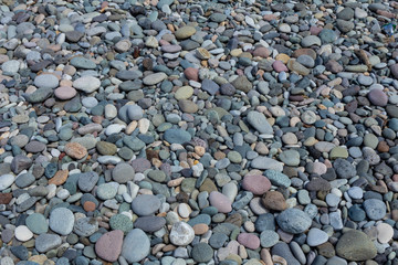 Sea and stones in the afternoon