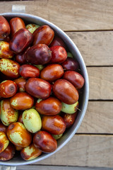 fresh healthy tasty jojoba fruit