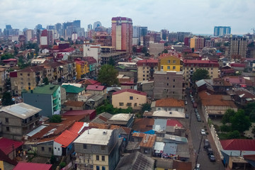 Obraz premium City Landscape, View From Above. 