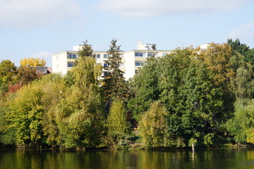 Blick von der Lohm&uuml;hlenbr&uuml;cke nach Kreuzberg