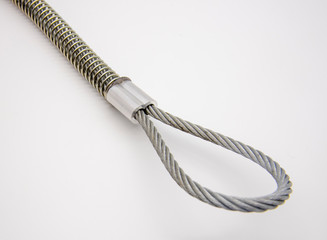 Part of the safety rope for high pressure hoses.