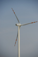 Windturbine at sunny day