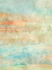 Watercolor abstract orange and blue background