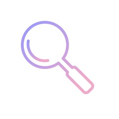 Search Vector Icon With White Background